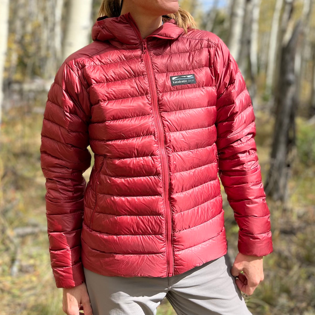 Patagonia women's down jacket top with hood